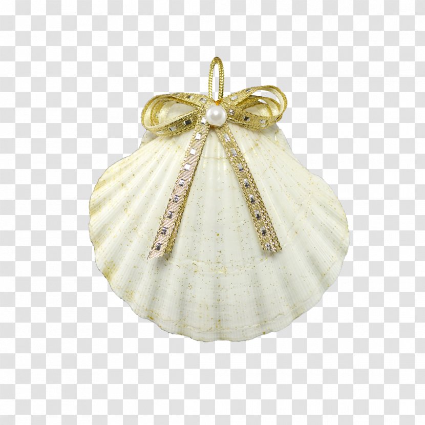 Christmas Ornament Jewellery The Scallop Day Holiday - Beige Transparent PNG