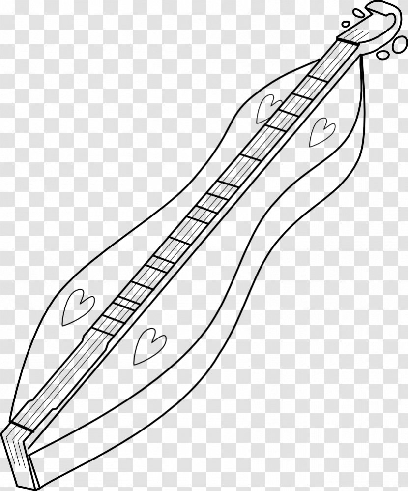 Appalachian Dulcimer Drawing Clip Art - Heart - Mountains Transparent PNG