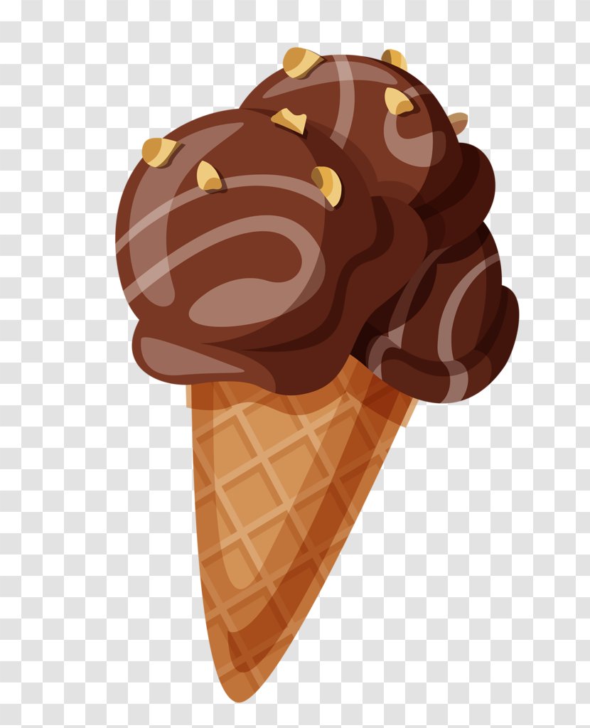 Ice Cream Cones Praline - Chocolate Spread Transparent PNG