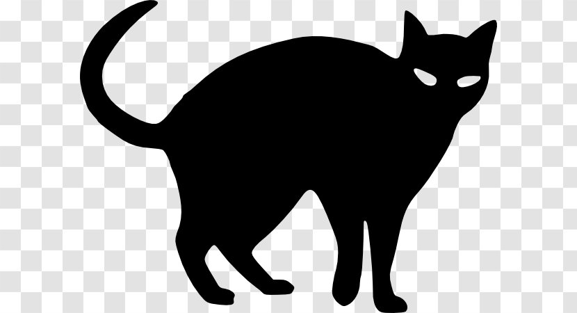 Black Cat Halloween Drawing Clip Art - Snout Transparent PNG