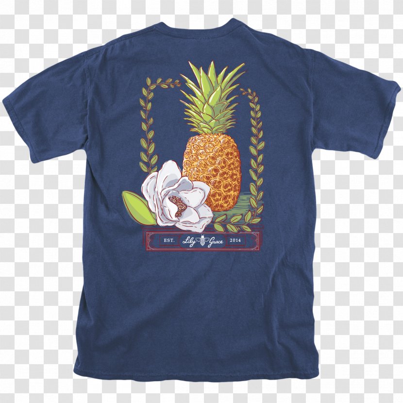 T-shirt The Cottage Of Serendipity Sleeve Bluza Pocket - Top - Big Pineapple Transparent PNG
