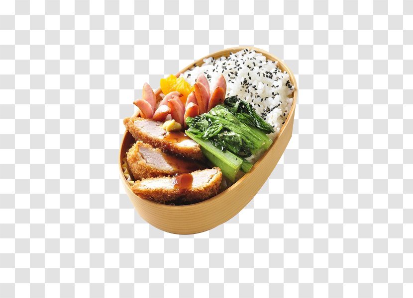 Bento Japanese Cuisine Crispy Fried Chicken Tonkatsu - Ham Lunch Transparent PNG