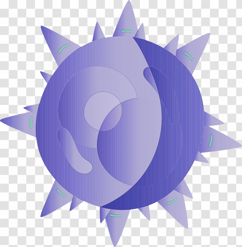 Purple Circle Logo Fish Transparent PNG