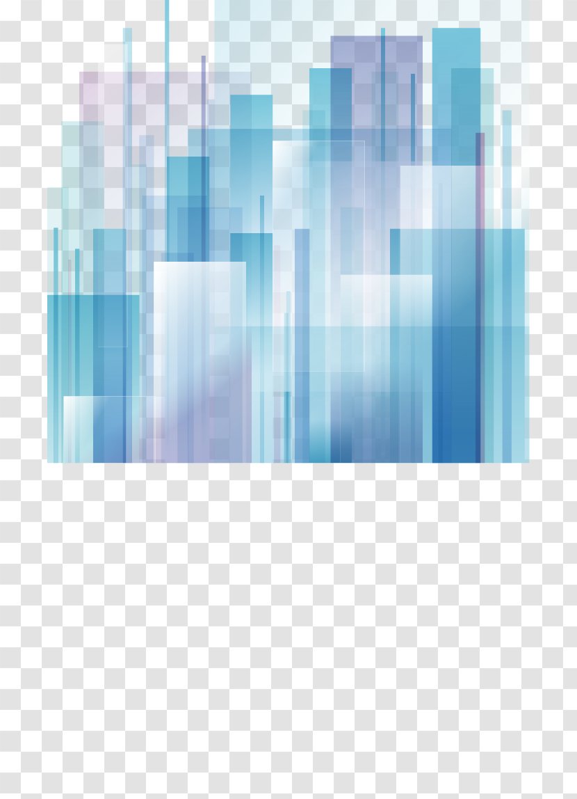 Abstract City Art Graphic Design - Drawing - Gradient Geometric Blocks Transparent PNG
