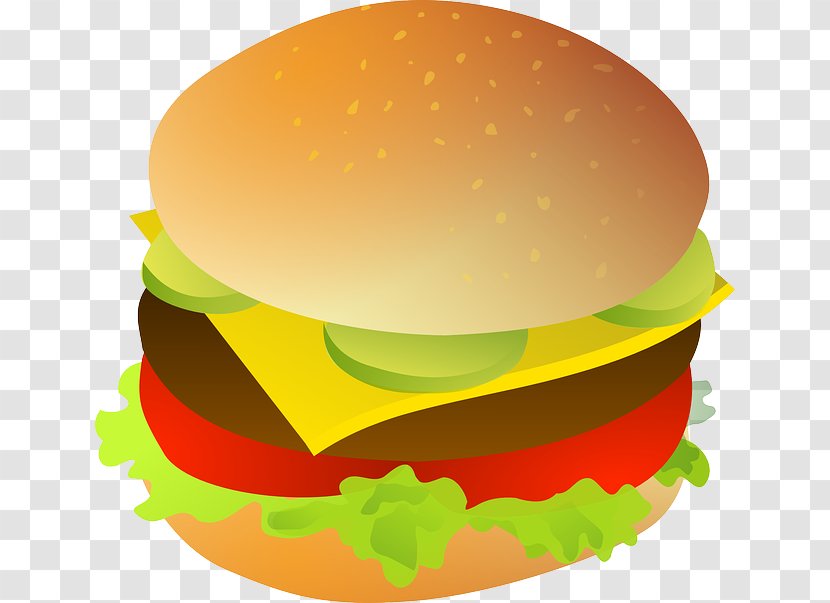 Hamburger Cheeseburger Fast Food Chicken Sandwich Clip Art - Cliparts Transparent PNG