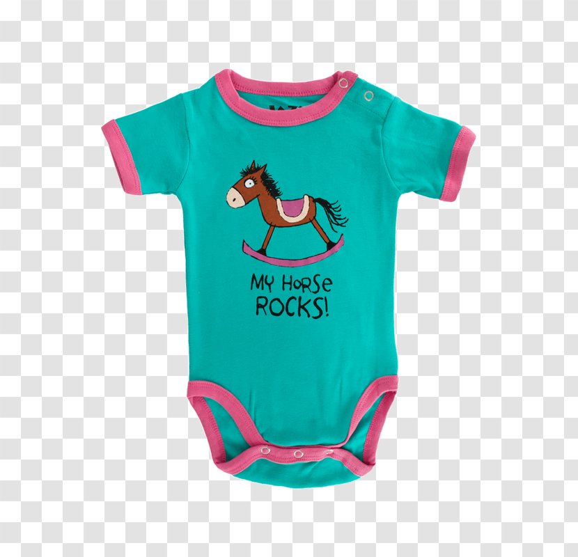 Baby & Toddler One-Pieces T-shirt Green Sleeve Font - Magenta - Pink Horses Transparent PNG