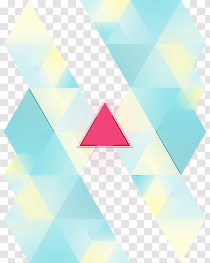 Aqua Line Turquoise Yellow Azure - Teal - Triangle Transparent PNG