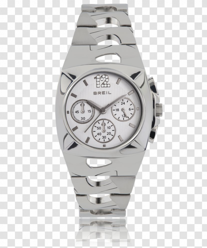 Breil Watch Chronograph Amazon.com Quartz Clock - Silver Transparent PNG