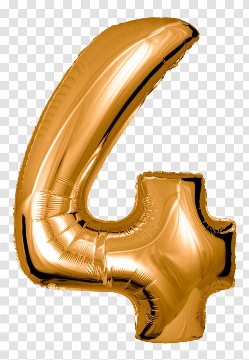 Toy Balloon Gold Number Gift Color - Wedding Anniversary Transparent PNG