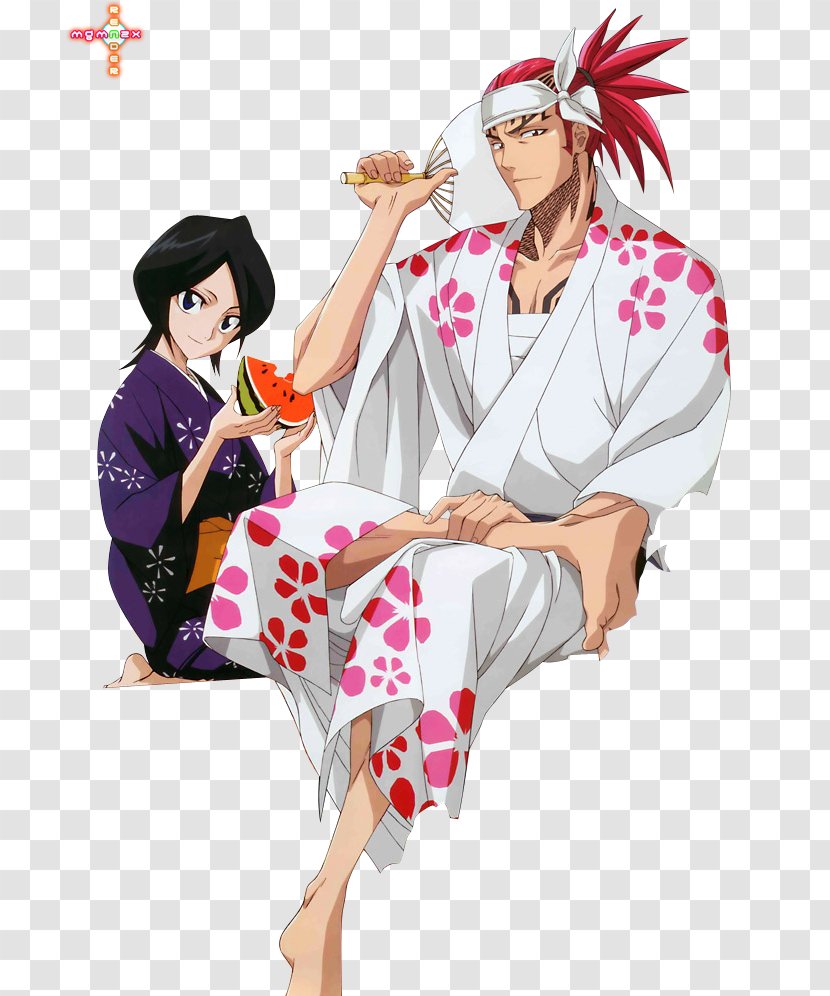 Renji Abarai Rukia Kuchiki Byakuya Ichigo Kurosaki Orihime Inoue - Heart Transparent PNG