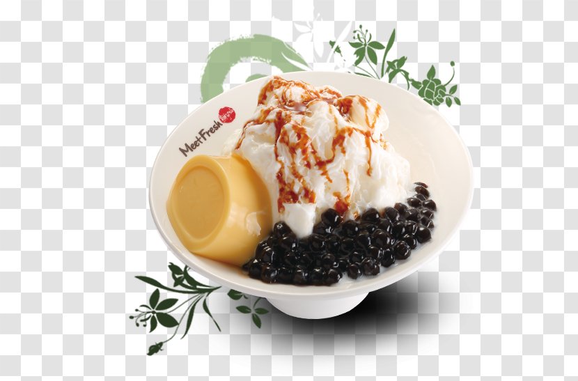 Frozen Dessert Meet Fresh Taro Ball Dish - Shopping Centre - Ice Cream Balls Transparent PNG