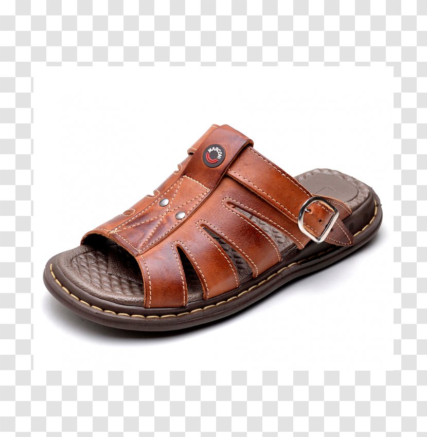 Slipper Leather Sandal Shoe Flip-flops - Walking Transparent PNG