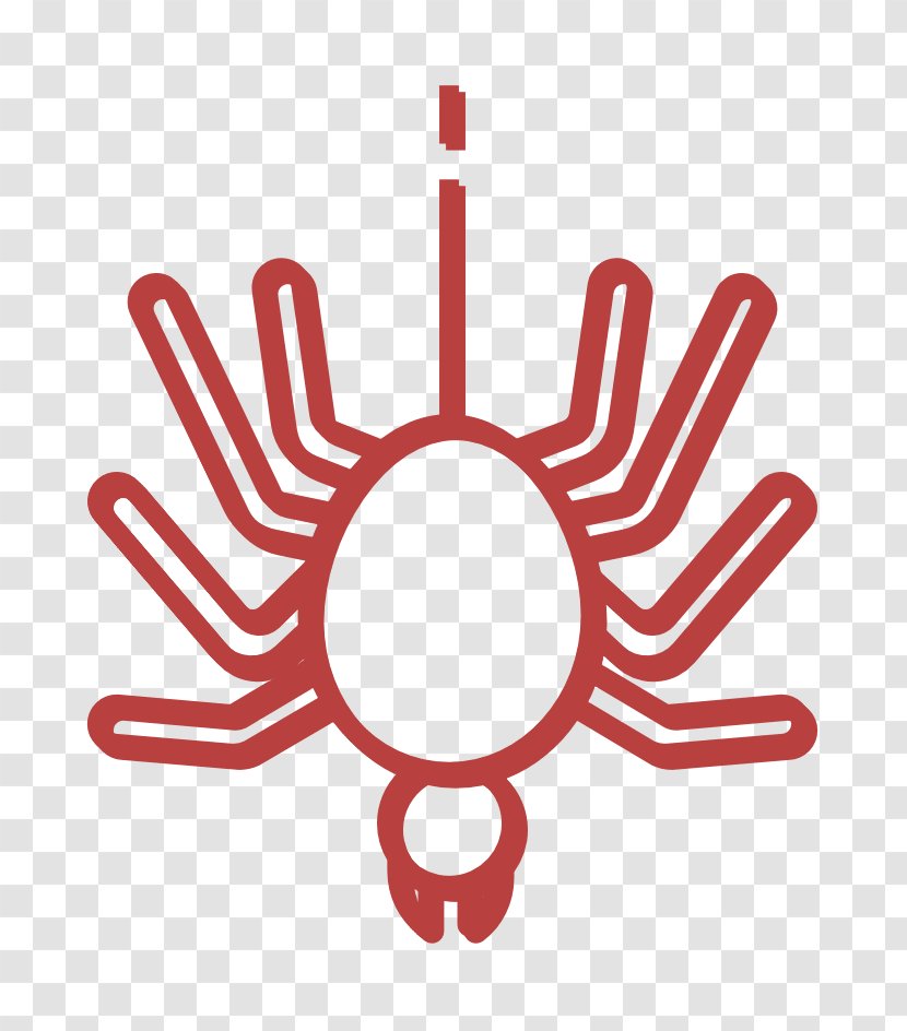 Arachnid Icon Creepy Fear - Scary - Gesture Symbol Transparent PNG