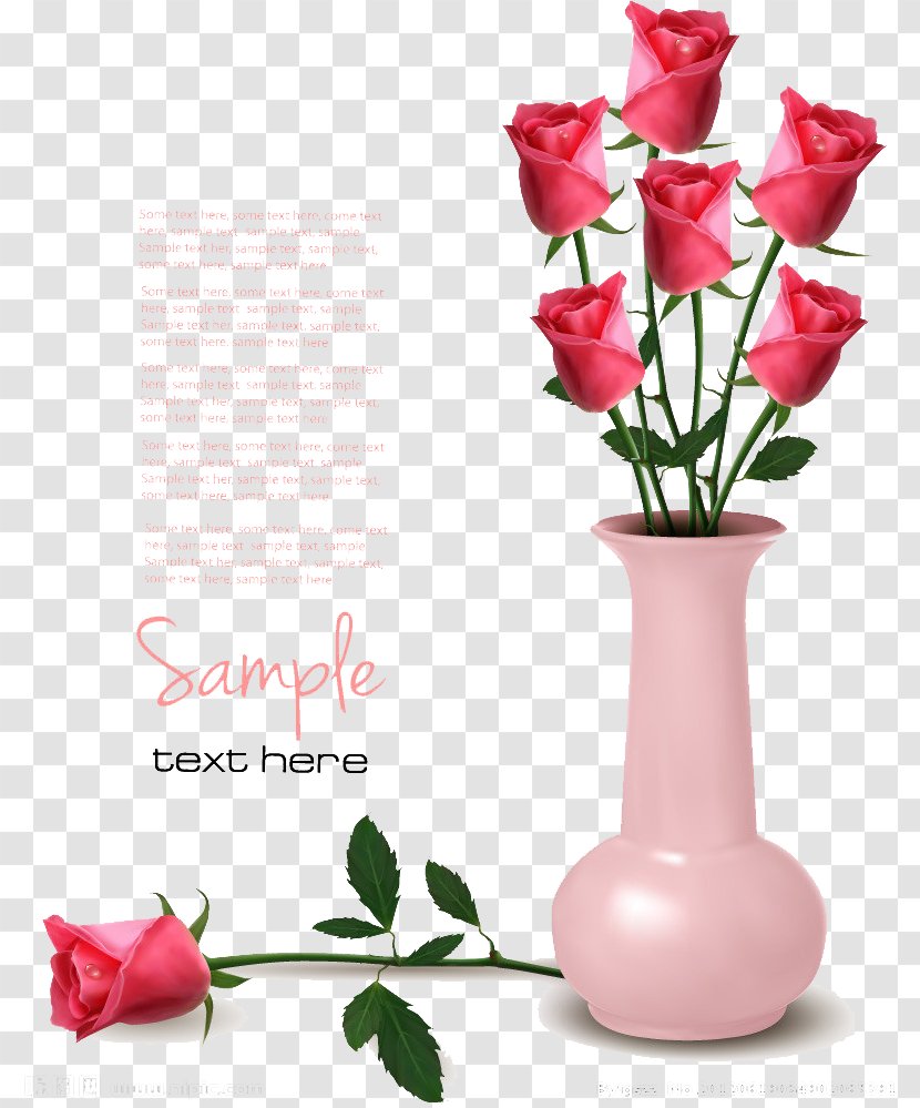 Vase Flower Royalty-free Rose - Family Transparent PNG