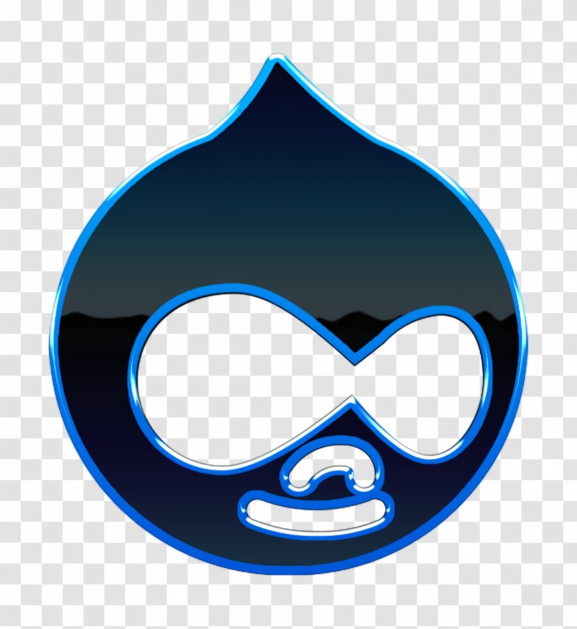 Drupal Icon Logo Media - Costume Electric Blue Transparent PNG