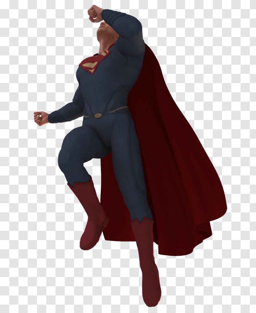 Cape May Shoulder Maroon Character Fiction - MAN OF STEEL Transparent PNG