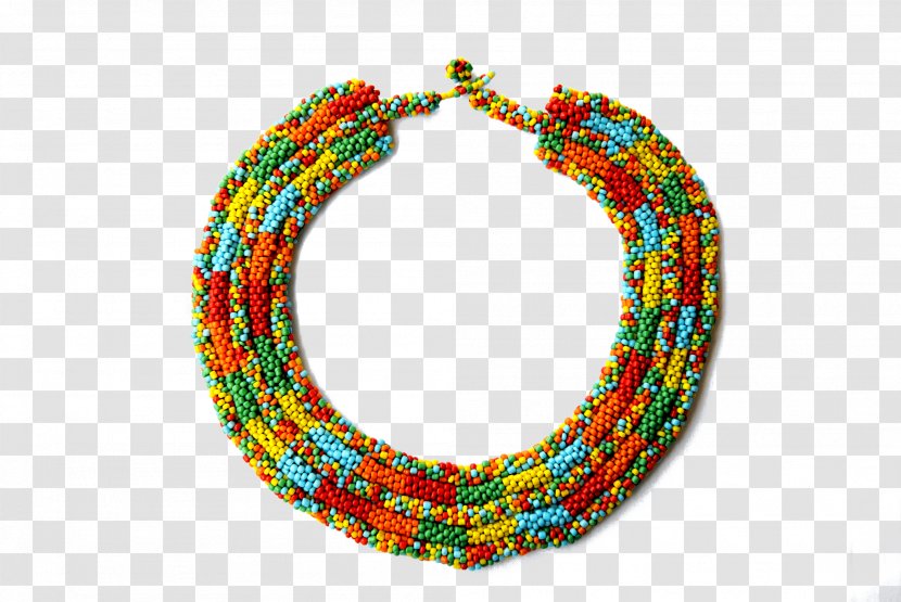 Bead Necklace Bijou Jewellery Turquoise - Orange Sa Transparent PNG