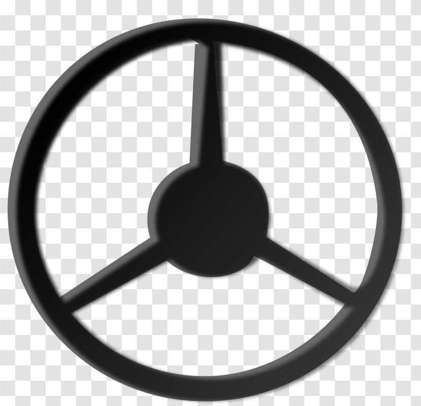 Car Steering Wheel Clip Art - Ship S - Black Steer Cliparts Transparent PNG