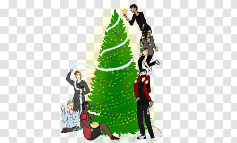 Christmas Tree Ornament Day Character Illustration Transparent PNG