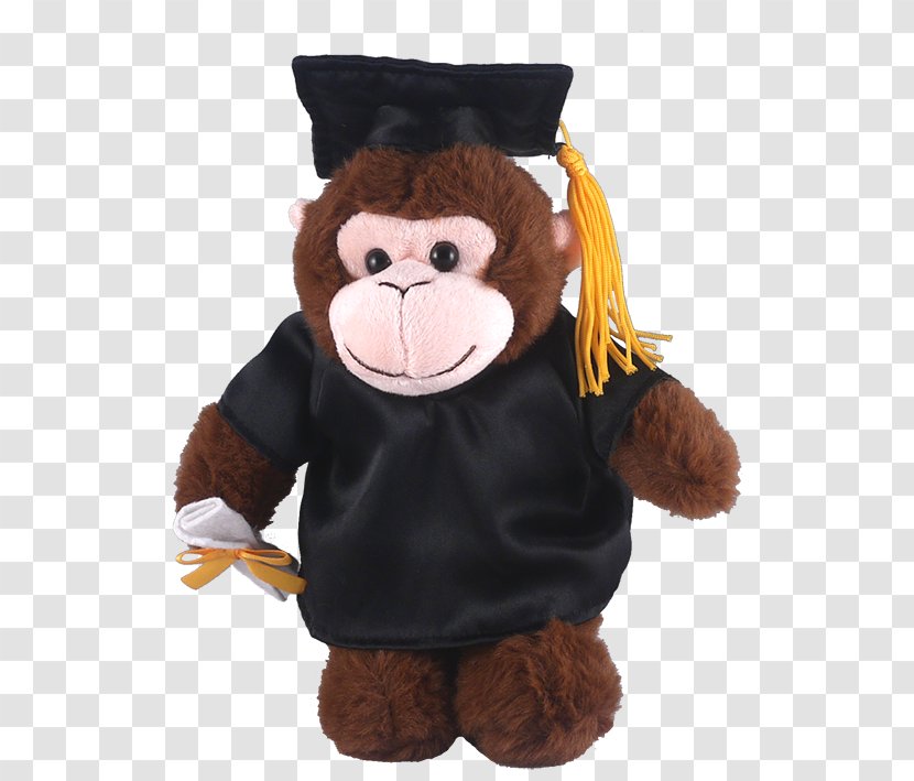 Stuffed Animals & Cuddly Toys Graduation Ceremony Sock Monkey Academic Dress - Puppet - Gown Transparent PNG