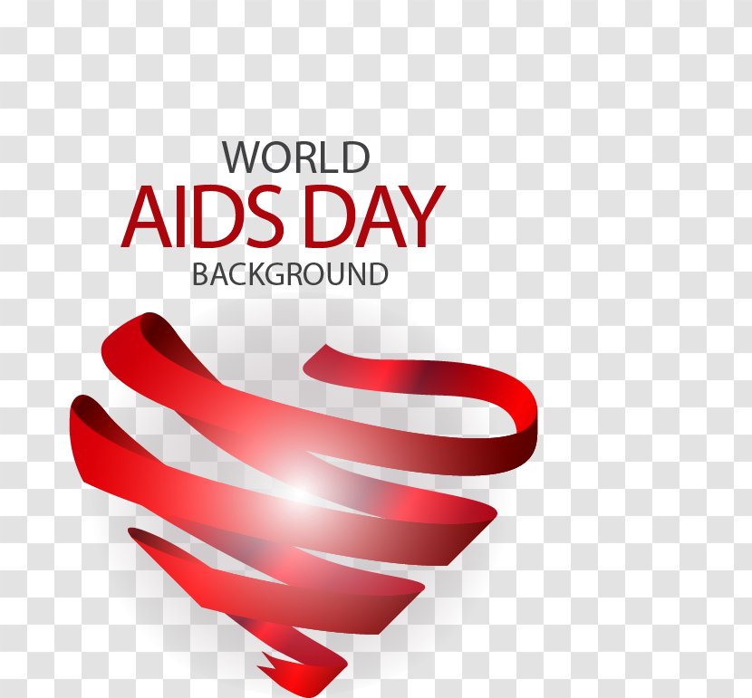 Red Ribbon World AIDS Day - Logo - Light Effect Transparent PNG