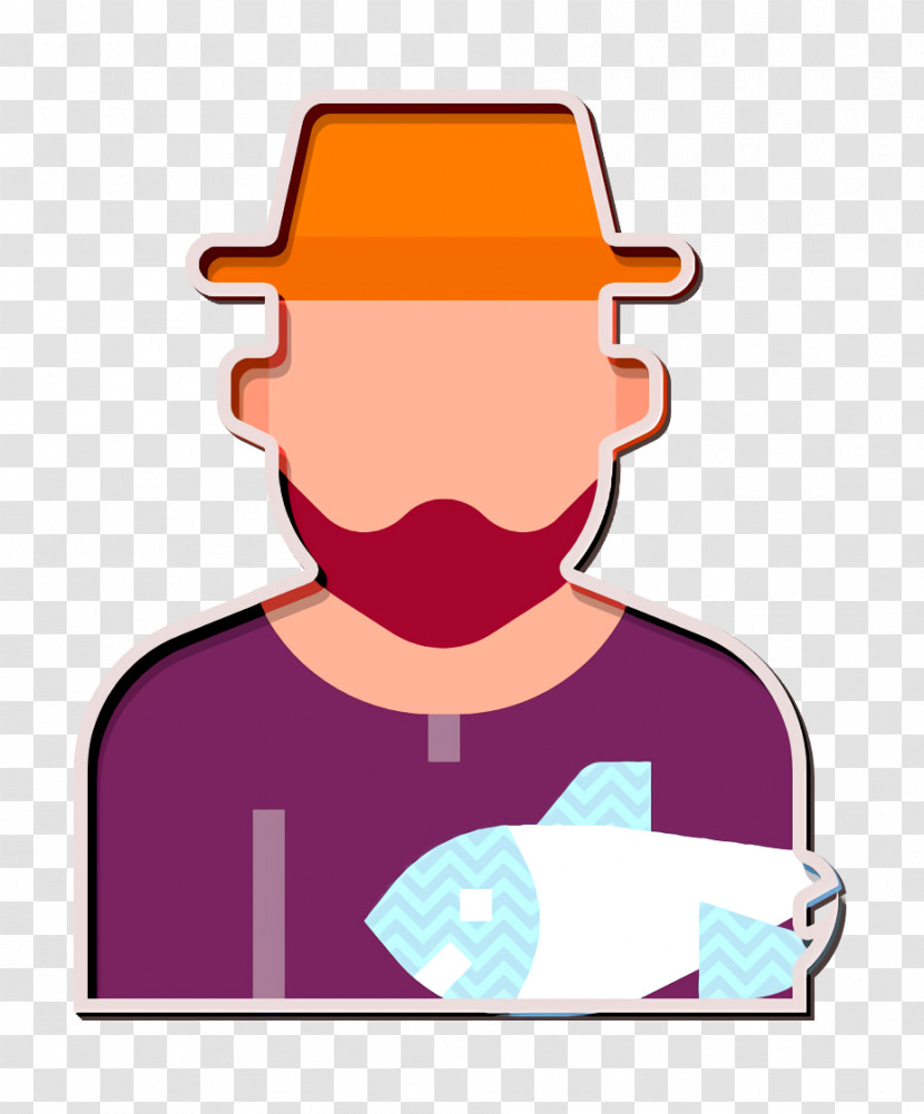 Jobs And Occupations Icon Fisherman Icon Transparent PNG