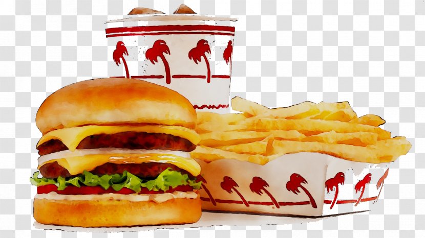 Hamburger California In-N-Out Burger French Fries Fast Food - Slider - Baconator Transparent PNG