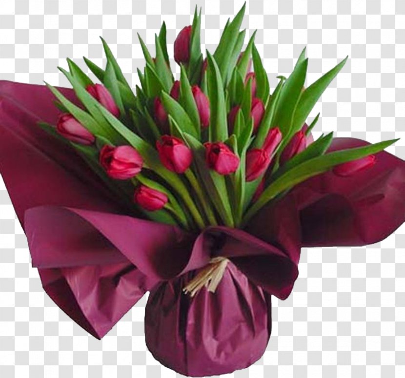 Flower Bouquet Birthday Garden Roses Gift - Floristry - Tulip Transparent PNG