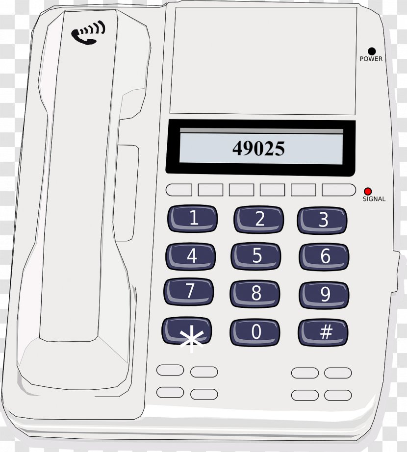 Telephone Mobile Phones Office Clip Art - Communication - Phone Transparent PNG