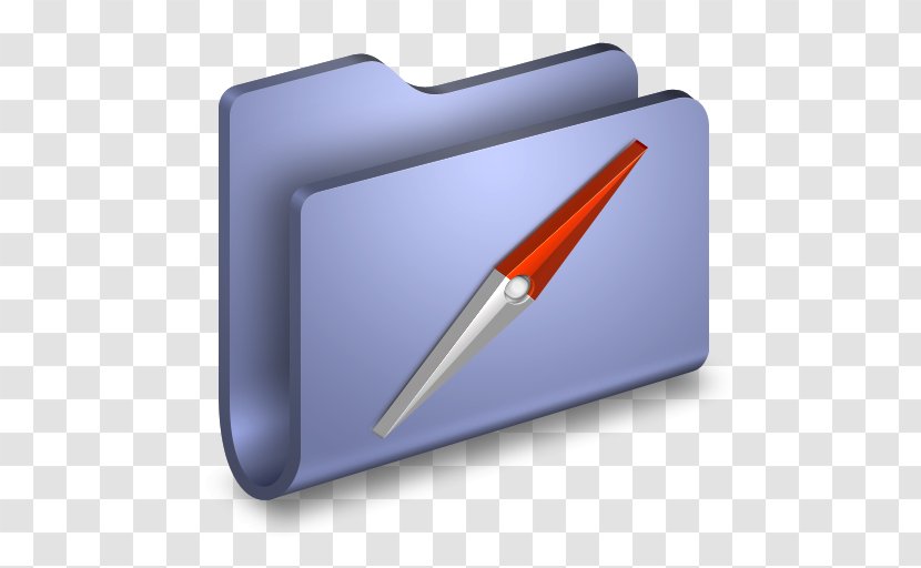 Angle Office Supplies - Sites Blue Folder Transparent PNG