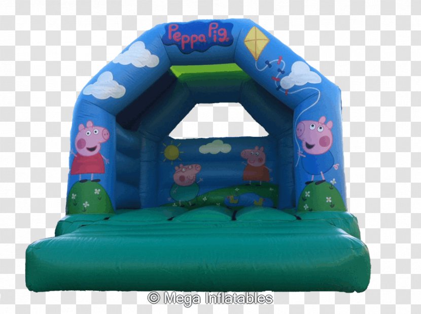 Inflatable Bouncers Daddy Pig Castle Mummy - Jumping Transparent PNG