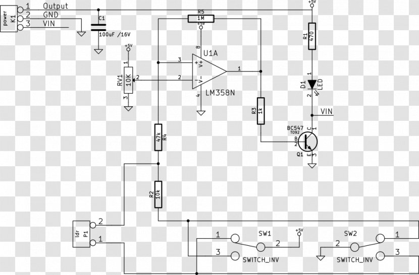 Wiring Diagram Diode Technical Drawing Electrical Wires & Cable - Plot - Light Dark Transparent PNG