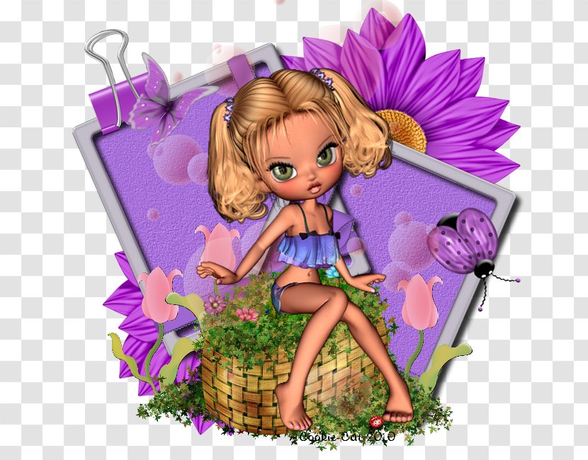 Fairy Petal Cartoon Doll - Mythical Creature Transparent PNG