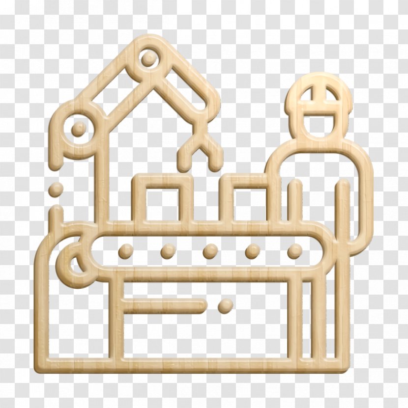 Factory Icon Shipping And Delivery Mass Production - Brass - Furniture Metal Transparent PNG