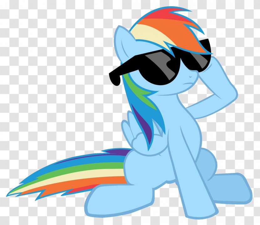 Rainbow Dash Rarity Sunglasses - Cartoon - Deal With It Transparent PNG