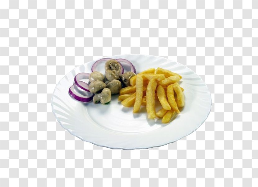 French Fries European Cuisine Fruit Salad Food Dish - Meat - Platter Transparent PNG