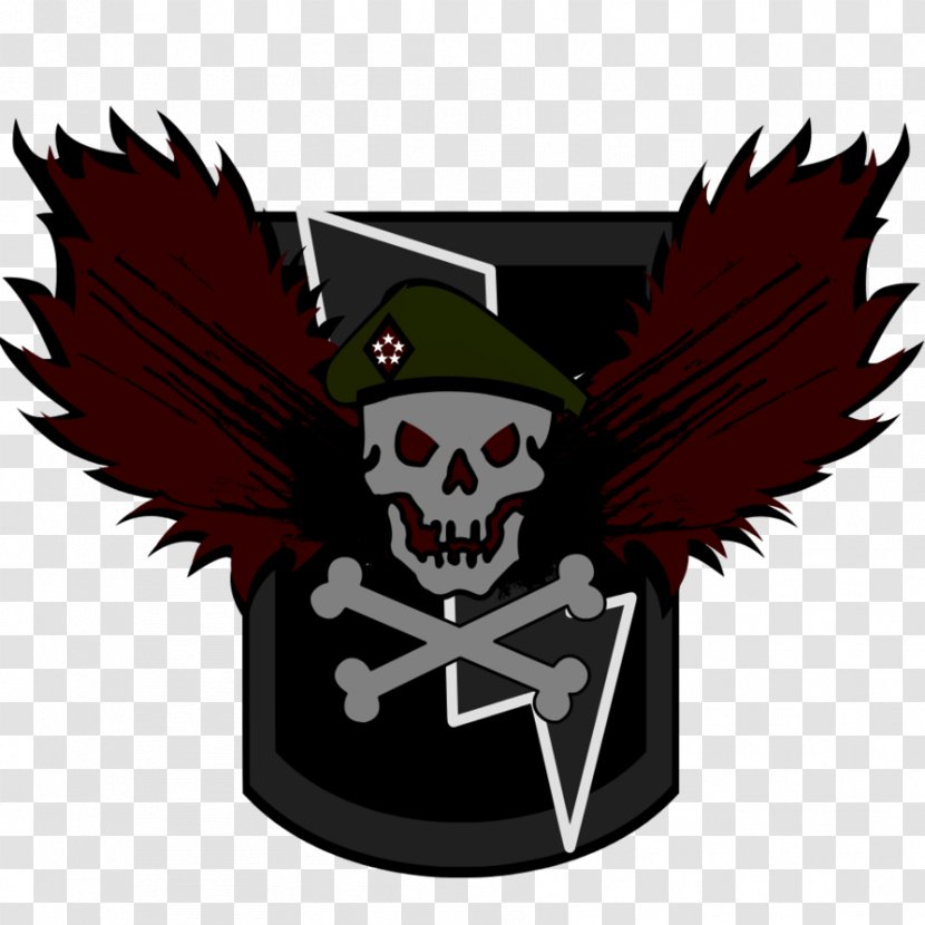 Skull Character Fiction Emblem Black Operation - Fictional - Army Transparent PNG