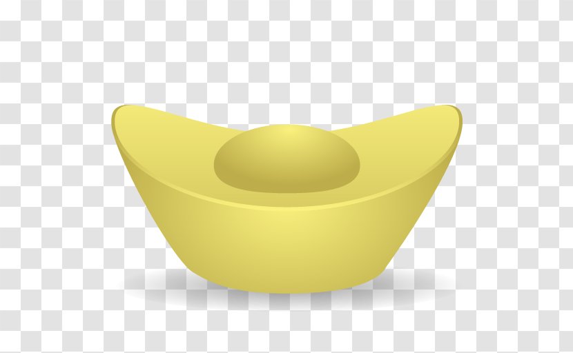 Angle Mixing Bowl Yellow - Ingot - Gold Transparent PNG