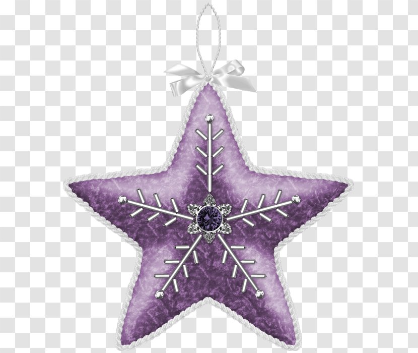 Christmas Ornament Tree Starfish - Purple Transparent PNG