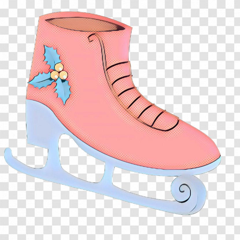Footwear Figure Skate Roller Skates Ice Pink - Pop Art - Hockey Equipment Shoe Transparent PNG