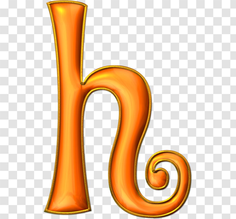 Alphabet Letter Font - Orange - LETRAS Transparent PNG