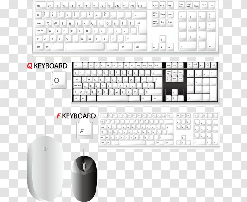 Computer Keyboard Mouse Icon - Multimedia - And Transparent PNG