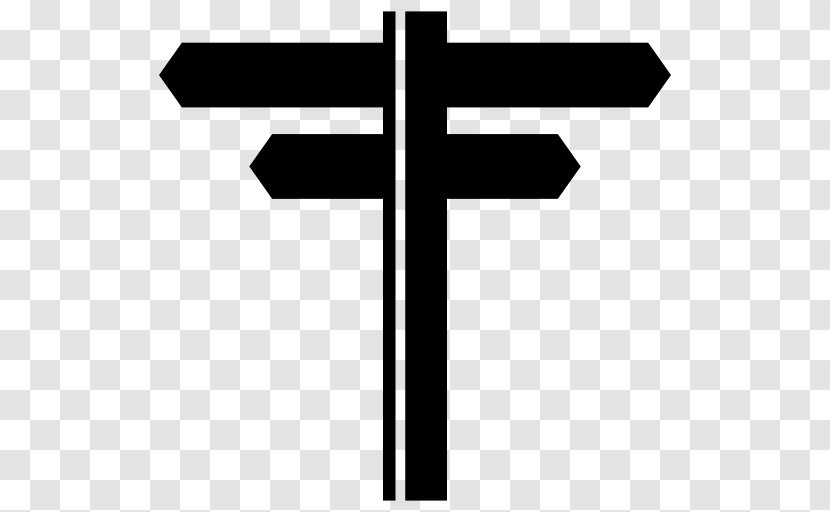 Black And White Cross Symbol - Symmetry Transparent PNG