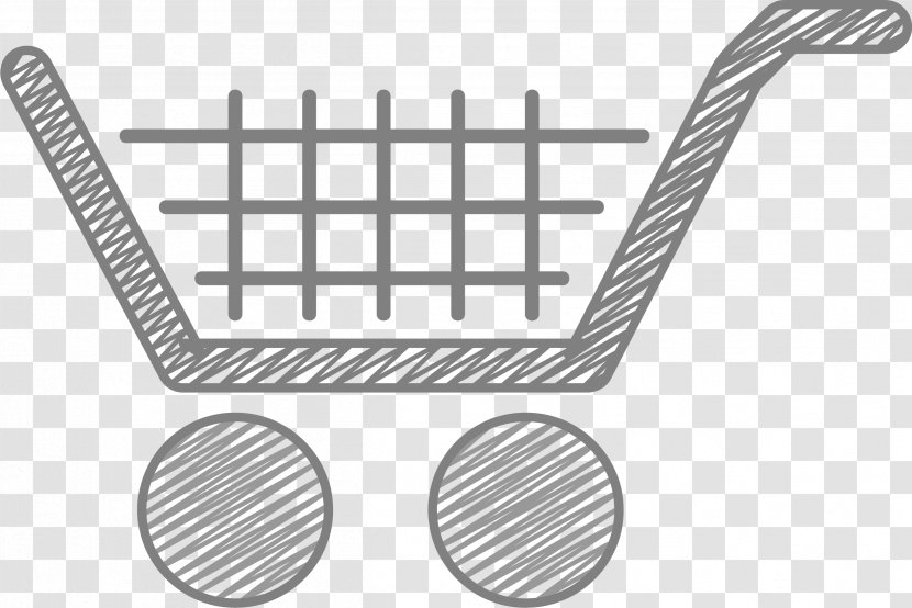 Shopping Cart Download - Hardware Accessory - Black Simple Line Transparent PNG