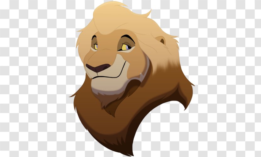 Head Shot Fan Art Portrait Drawing Simba - Snout - Lion King Transparent PNG