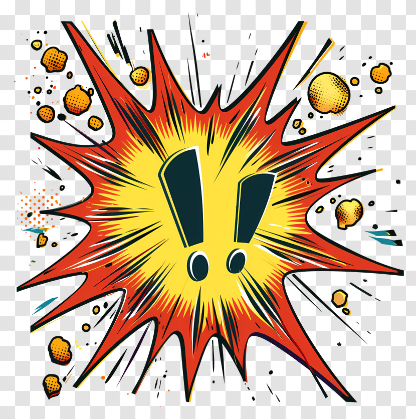 Exclamation - Comic Style Explosion Transparent PNG