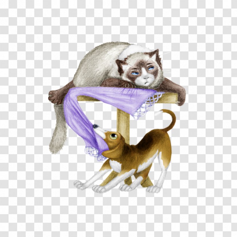 Cat Dog Canidae Tail Wildlife - Organism - Dogs And Cats Transparent PNG