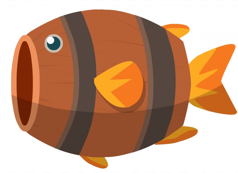 Wine Barrel Fish Clip Art - Oak - Animation Transparent PNG