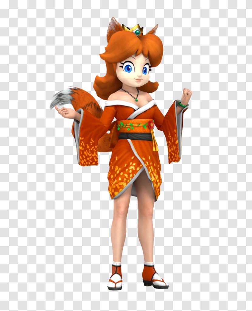 Mascot Costume Cartoon Character - Princess Daisy Olympic Games Transparent PNG