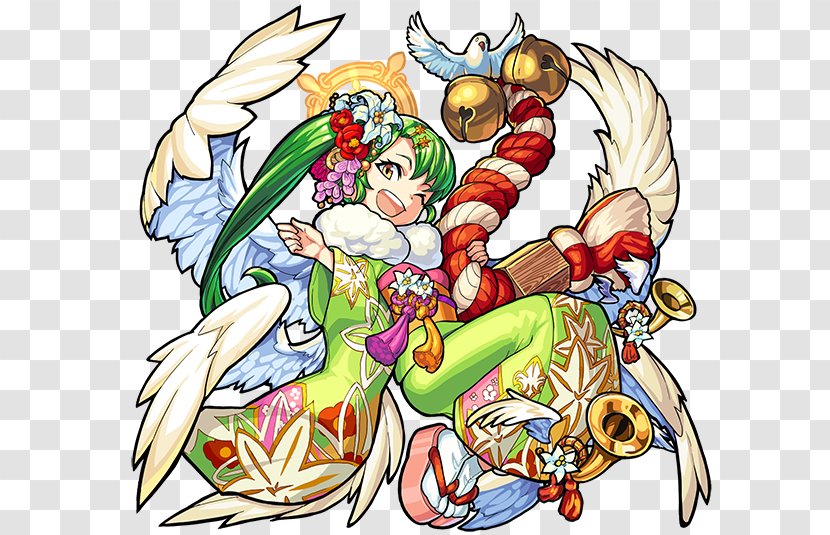 Monster Strike Gabriel Lucifer Japanese New Year Christmas And Holiday Season - Tree - M Ms Transparent PNG